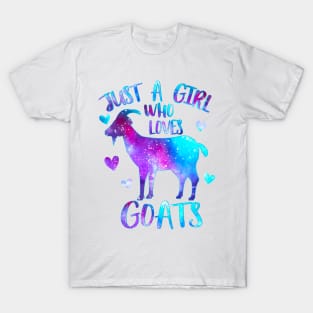 Just a girl who loves Goats T-Shirt